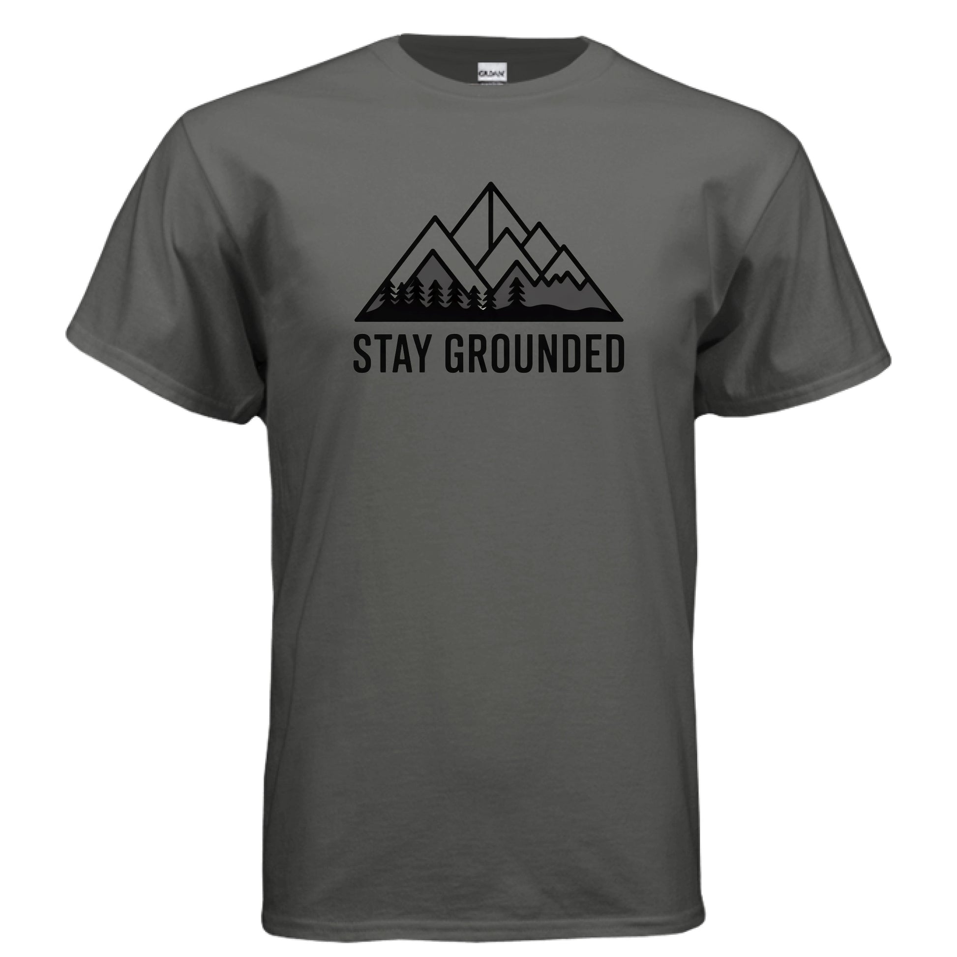 Grounded Ultra Cotton T-Shirt – Charcoal Front