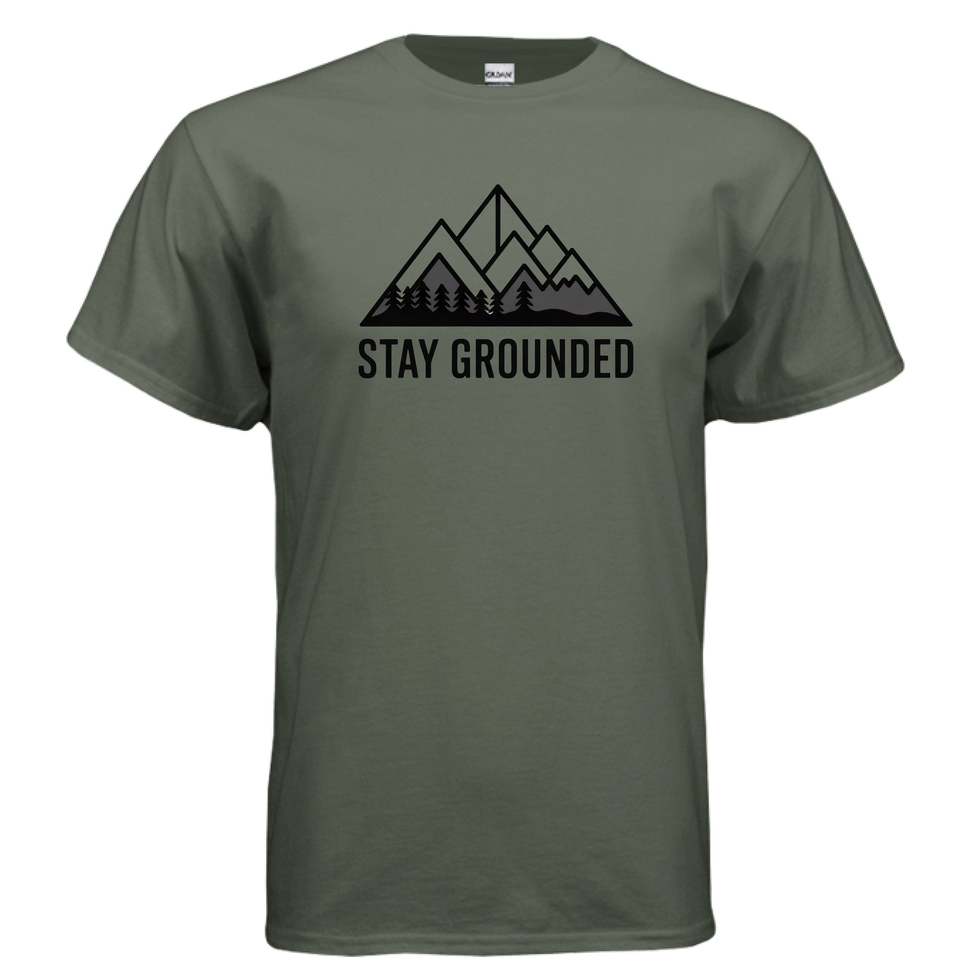 Grounded Ultra Cotton T-Shirt – Military Green Front