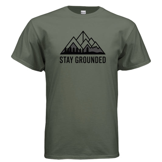 Grounded Ultra Cotton T-Shirt – Military Green Front