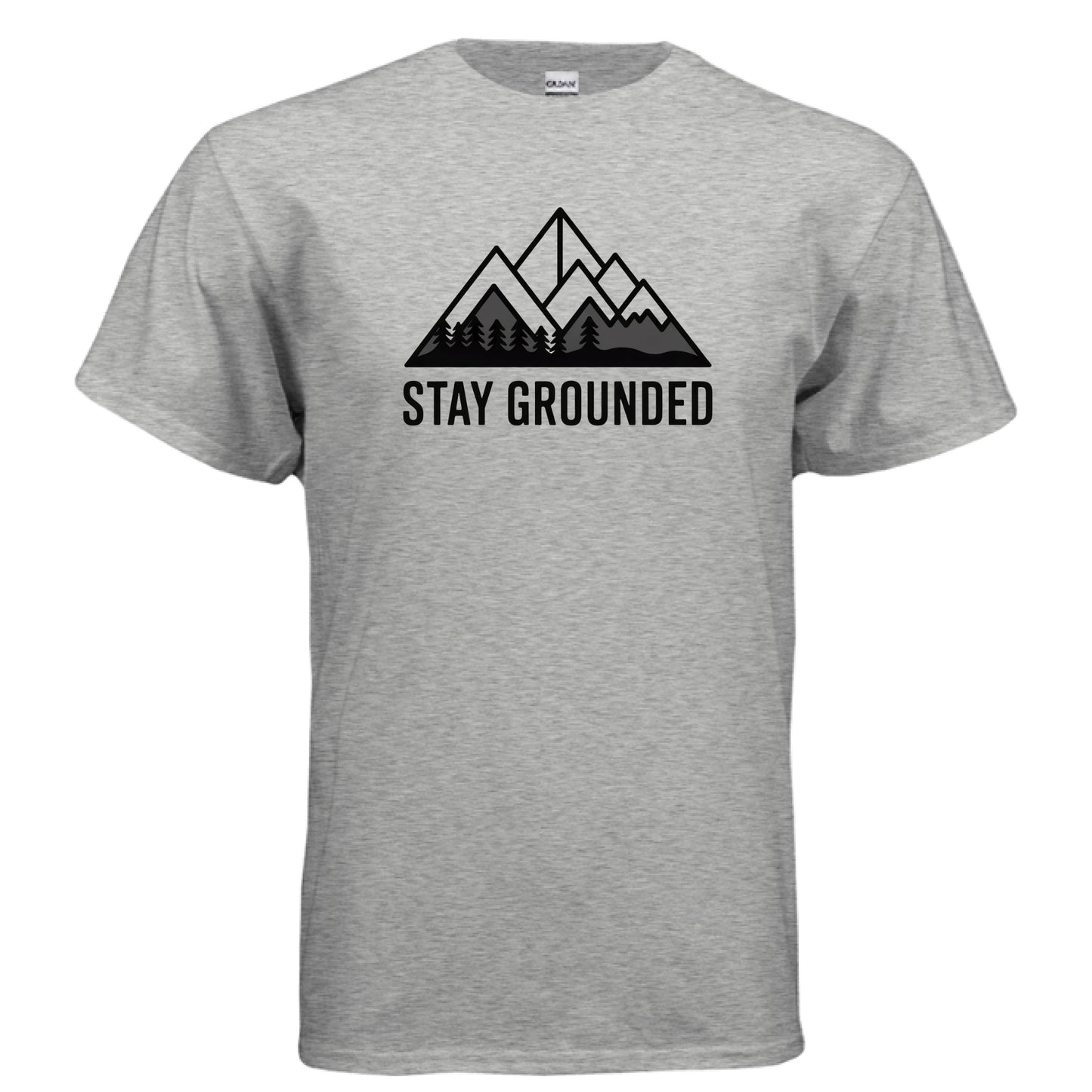 Grounded Ultra Cotton T-Shirt – Heather Indigo Front