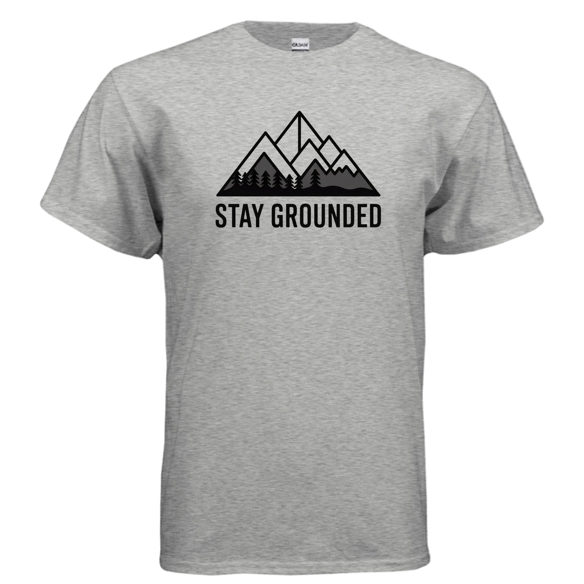 Grounded Ultra Cotton T-Shirt – Heather Indigo Front