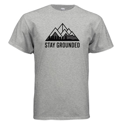 Grounded Ultra Cotton T-Shirt – Heather Indigo Front